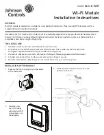 Preview for 1 page of Johnson Controls ACC-E-WIFI Installation Instructions