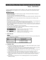 Preview for 1 page of Johnson Controls ASG-TP50FCS Installation Manual