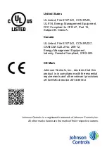 Preview for 94 page of Johnson Controls CD-WA 00-2 Series Installation Instructions Manual