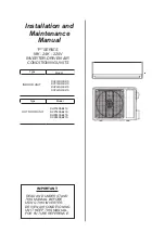 Preview for 1 page of Johnson Controls DCP18CSB21S Installation And Maintenance Manual