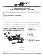 Preview for 1 page of Johnson Controls DH300PL Installation And Maintenance Instructions Manual