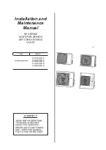 Preview for 1 page of Johnson Controls DHM18CMB21S Installation And Maintenance Manual