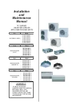 Preview for 1 page of Johnson Controls DHR18CSB21S Installation And Maintenance Manual