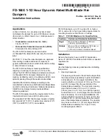 Preview for 1 page of Johnson Controls FD-1600 Installation Instructions Manual