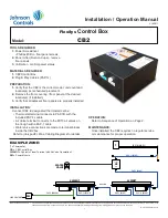 Johnson Controls FlexSys CB2 Installation & Operation Manual предпросмотр