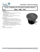 Preview for 2 page of Johnson Controls FlexSys Elan-06R-180 Installation & Operation Manual