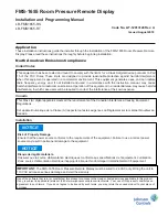 Johnson Controls FMS-1655 Series Installation And Programming Manual preview