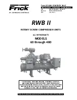 Johnson Controls Frick RWB II Installation Operation & Maintenance preview