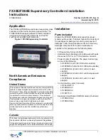 Предварительный просмотр 1 страницы Johnson Controls FX30E Installation Instructions Manual