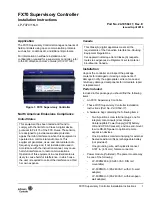 Johnson Controls FX70 Installation Instructions Manual предпросмотр