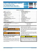 Preview for 1 page of Johnson Controls GAW14L User'S Information Manual