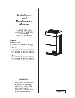 Johnson Controls (H,Y)VAHP072B31CW Installation And Maintenance Manual preview