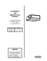 Johnson Controls HDOA096B21S Installation And Maintenance Manual preview