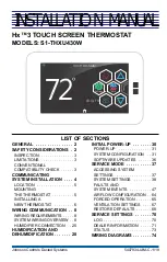 Preview for 1 page of Johnson Controls Hx 3 S1-THXU430W Installation Manual