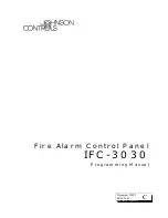 Предварительный просмотр 1 страницы Johnson Controls IFC-3030 Programming Manual