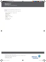 Preview for 6 page of Johnson Controls IR6003/7 Manual