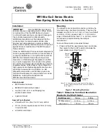 Предварительный просмотр 1 страницы Johnson Controls M9106 Series Installation Instructions Manual