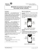 Johnson Controls M9206-DN Series Installation Instructions предпросмотр