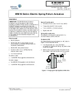 Предварительный просмотр 1 страницы Johnson Controls M9216 Series Installation Instructions Manual