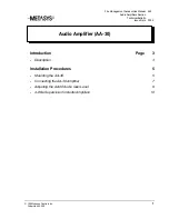 Preview for 1 page of Johnson Controls Metasys AA-30 Manual