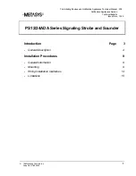 Preview for 1 page of Johnson Controls METASYS PS12ADA Series Manual