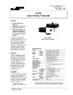 Johnson Controls P-5219 Manual preview