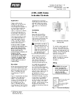 Johnson Controls Penn A19K Series Installation Sheets Manual preview