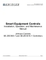 Johnson Controls SE-ZEC500-1 Installation, Operation And Maintenance Manual предпросмотр