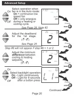 Preview for 21 page of Johnson Controls T701DFP-4 Owner'S Manual