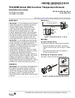 Предварительный просмотр 1 страницы Johnson Controls TE-631xM Installation Instructions