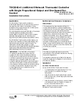 Johnson Controls TEC2245-4 Installation Instructions Manual предпросмотр