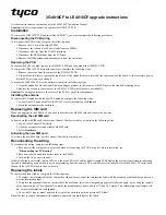 Johnson Controls Tyco 3G4010CF Upgrade Instructions preview