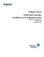 Предварительный просмотр 1 страницы Johnson Controls tyco iSTAR Ultra Installation And Configuration Manual