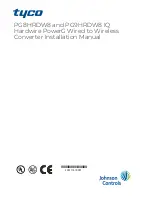 Johnson Controls Tyco PowerG PG8HRDW8 Installation Manual preview