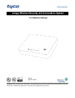 Preview for 1 page of Johnson Controls Tyco WS900 UL Reference Manual