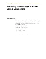 Предварительный просмотр 2 страницы Johnson Controls VMA1200 Series Mounting And Wiring Instruction