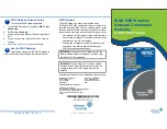 Preview for 1 page of Johnson Controls WNC1800 Quick Start Manual