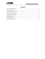 Preview for 3 page of Johnson Controls York YDVC028 Installation Manual