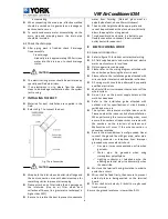 Preview for 9 page of Johnson Controls York YDVC028 Installation Manual