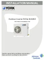 Johnson Controls YORK YHUJYH024BAR-A-M Installation Manual предпросмотр