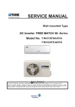 Johnson Controls york YSHC18FSAADG Service Manual preview