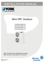 Preview for 1 page of Johnson Controls YORK YV2VYH010KAR-D-X Installation Manual