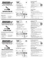 Предварительный просмотр 1 страницы Johnson Level & Tool 1750-1000 Instruction Manual