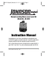 Johnson Level & Tool 40-0918 Instruction Manual preview