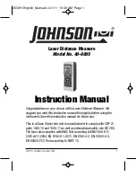 Johnson Level & Tool 40-6005 Instruction Manual предпросмотр