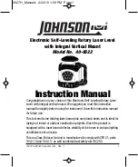 Johnson Level & Tool 40-6522 Instruction Manual preview