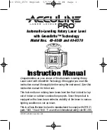 Johnson Level & Tool 40-6560 Instruction Manual preview