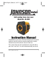 Johnson Level & Tool 40-6603 Instruction Manual предпросмотр