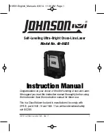 Johnson Level & Tool 40-6625 Instruction Manual preview