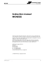 Предварительный просмотр 4 страницы Johnson Pump MCHC Instruction Manual